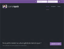 Tablet Screenshot of canalquiz.com